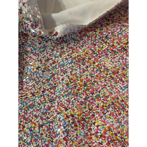 Endless Rose Confetti Sequin Mini Skirt Size Small - Picture 6 of 7